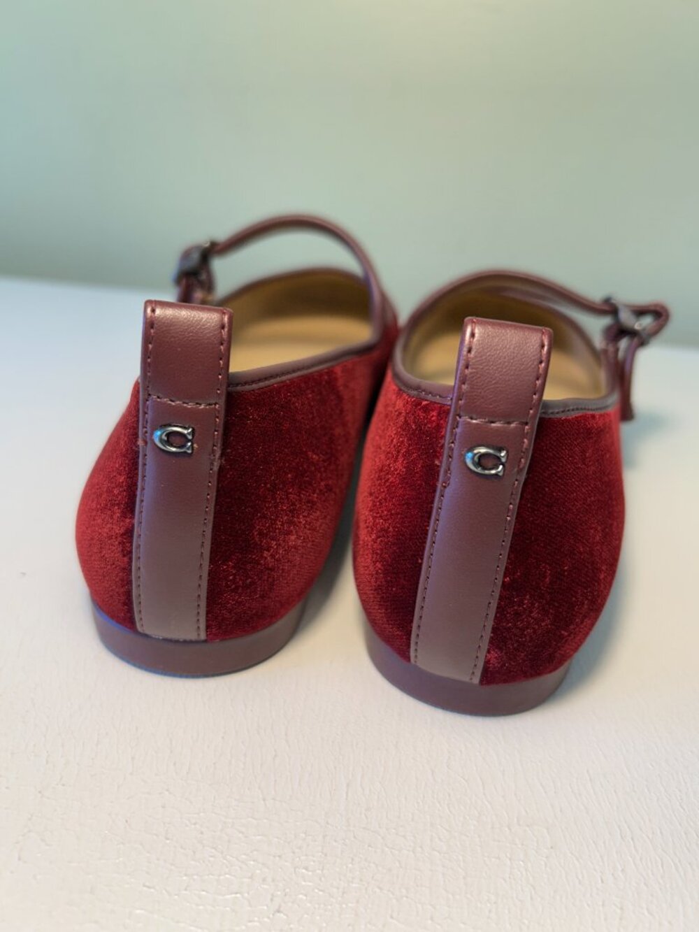 Coach Women's C Rivet Velvet Mary Janes - Picture 10 of 16